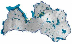 LatViaNature slēpņošanas karte Geocaching for LIFE